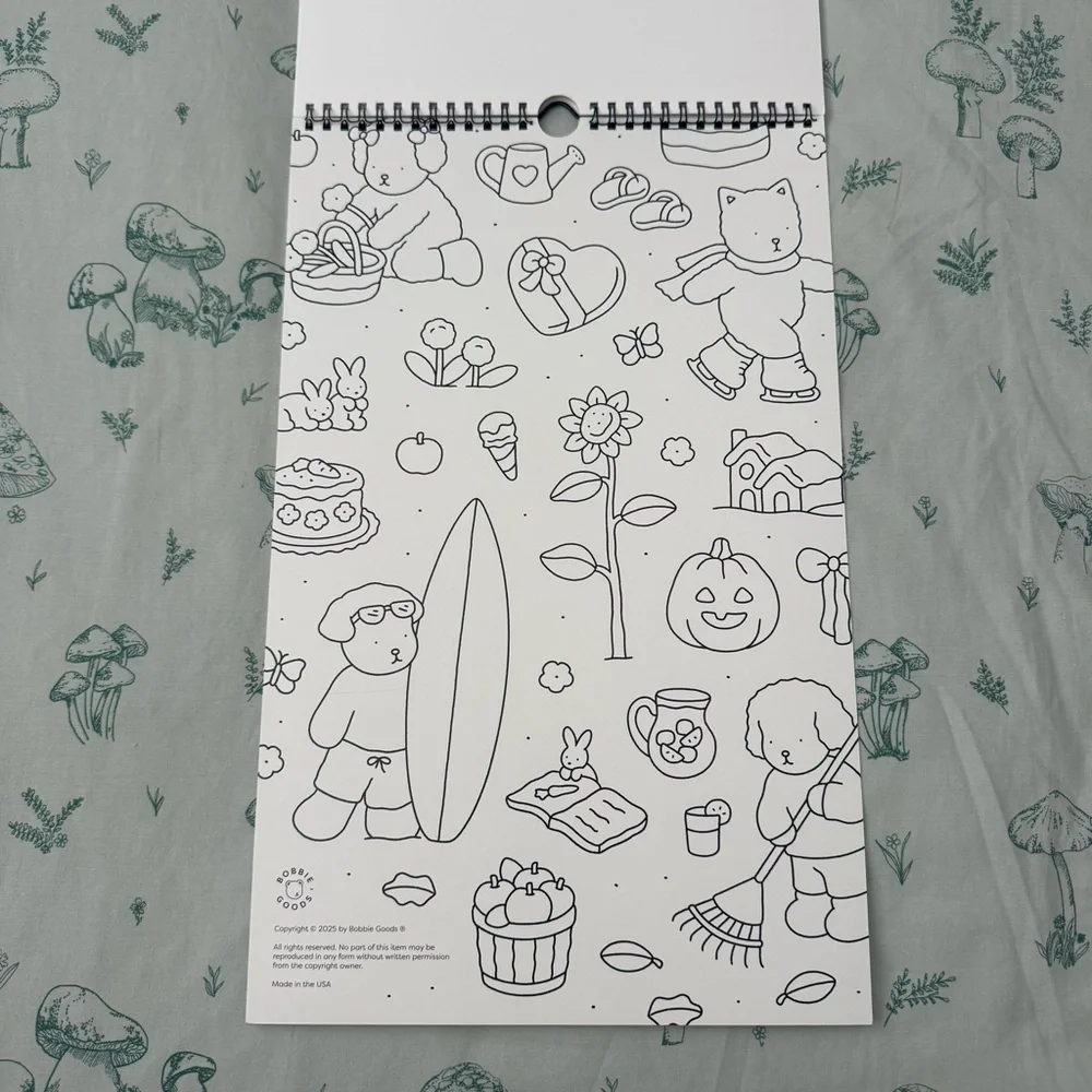 Bobbie Goods Coloring Calendar